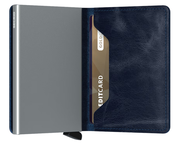 SECRID Slimwallet Vintage Blue RFID Wallet SC7339