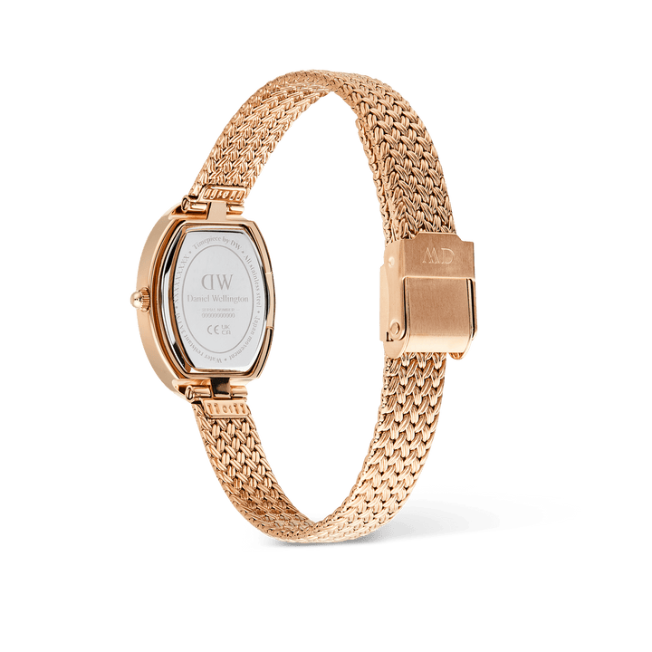 Daniel Wellington Juliette Braided Mesh White Sunray Rose Gold