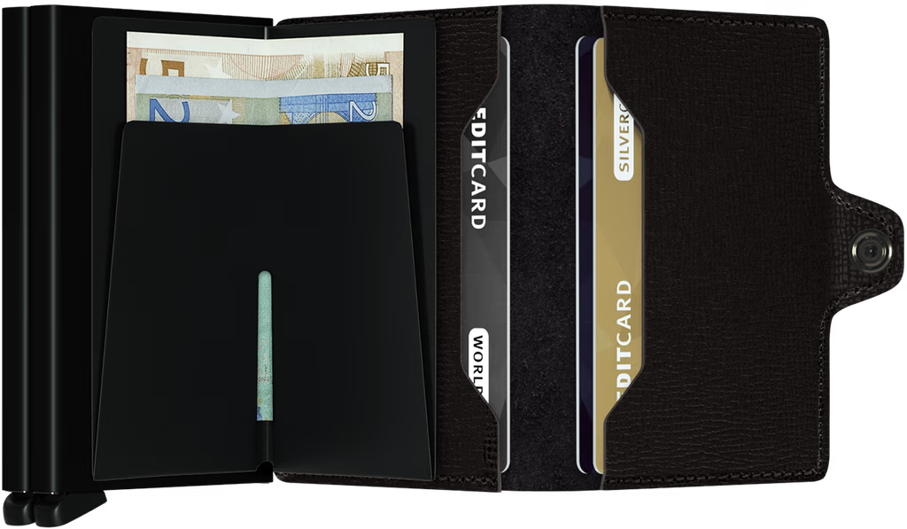 SECRID Twinwallet Crisple Black RFID Wallet SC5496