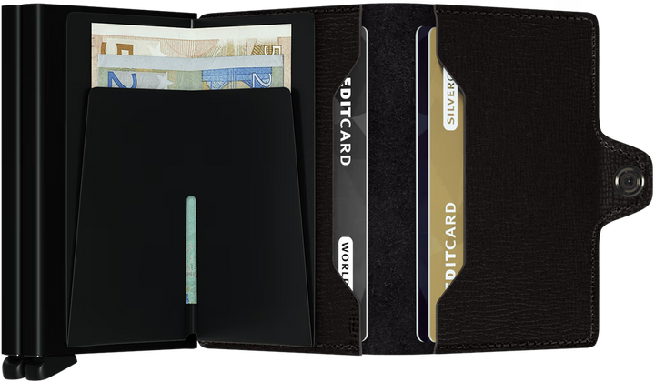SECRID Twinwallet Crisple Black RFID Wallet SC5496
