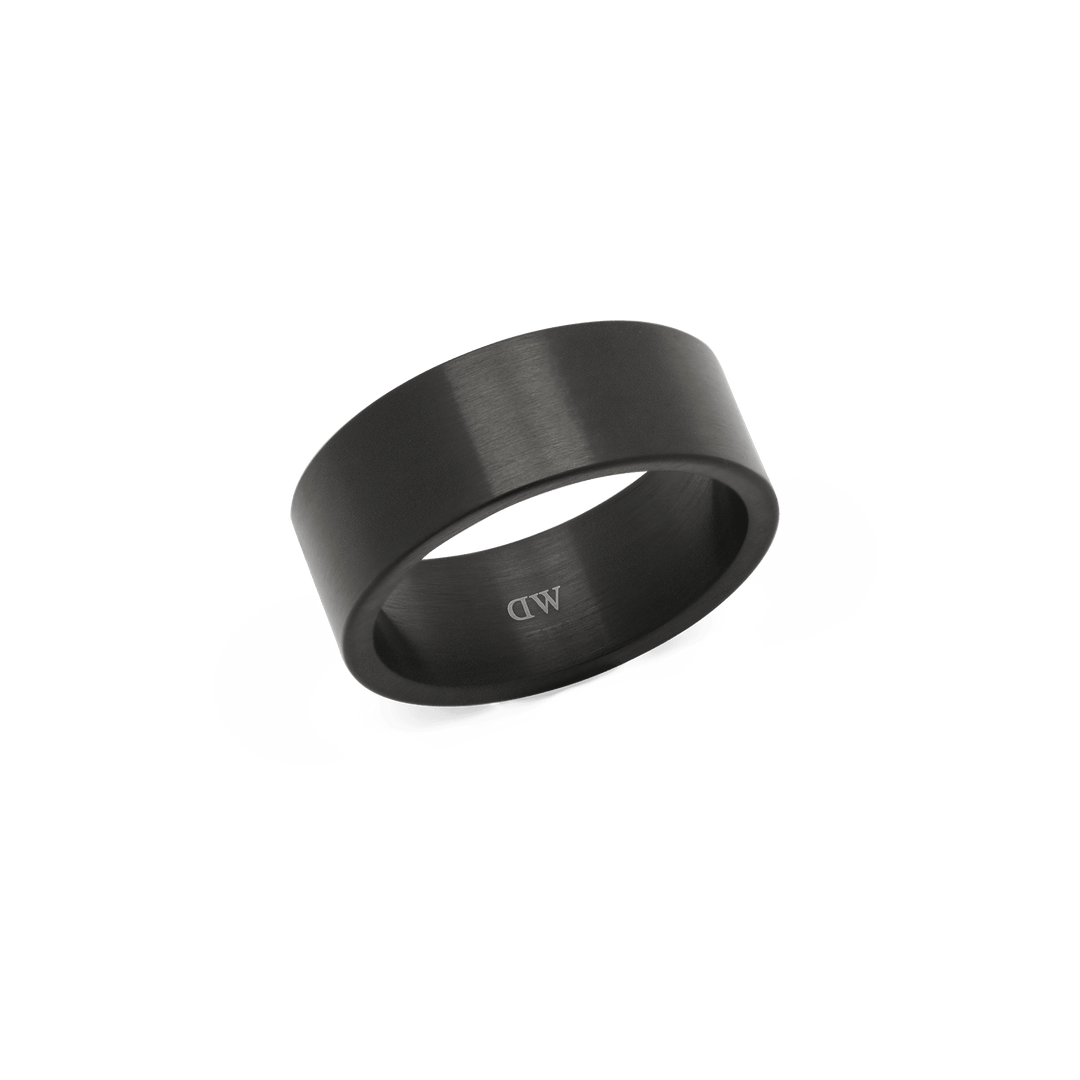 Daniel Wellington Line Ring Brushed Graphite 8mm - B &amp; S Lyncris Jewellers