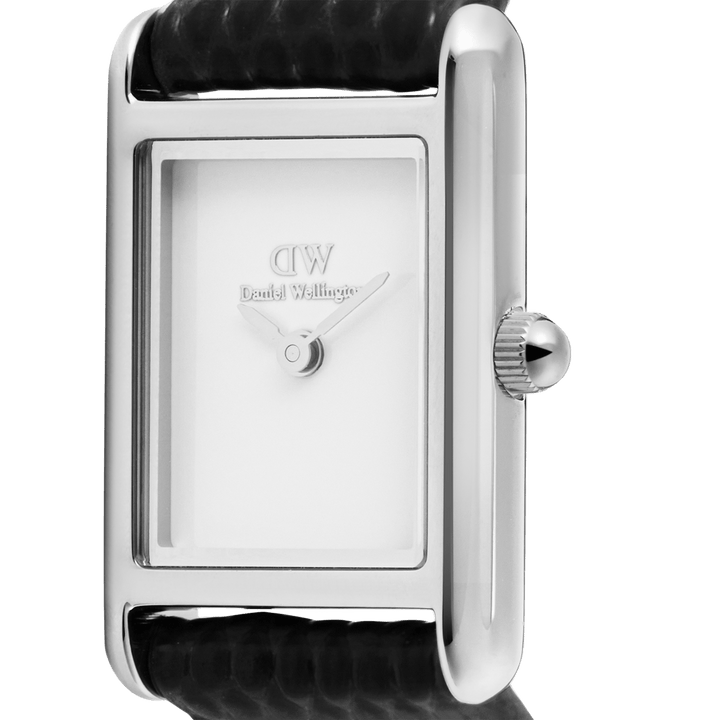 Daniel Wellington Bound Mini Black Lizard Silver
