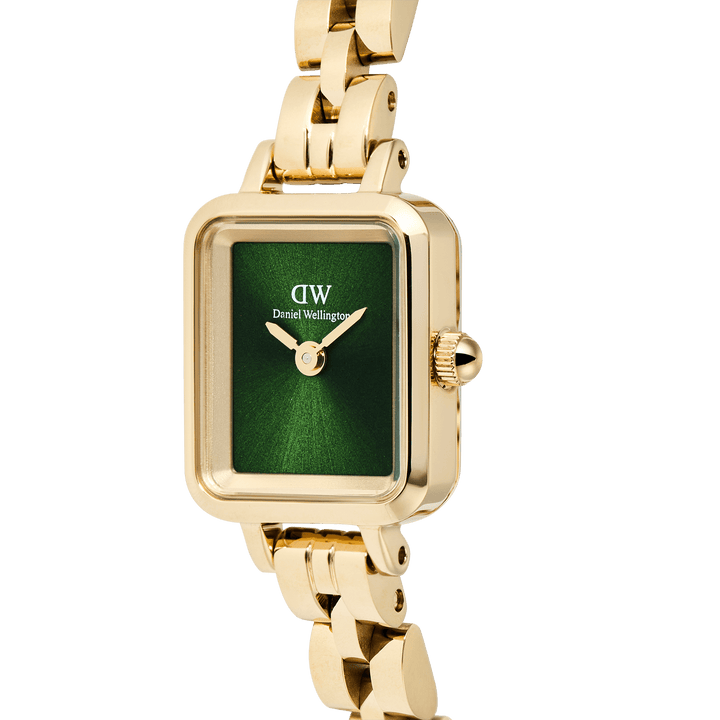 Daniel Wellington Quadro Mini Arch 3-link Emerald Sunray Gold
