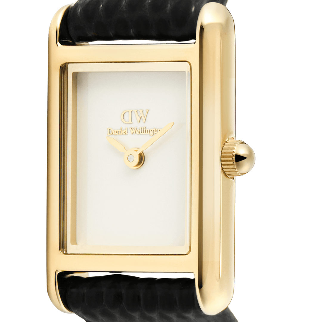 Daniel Wellington Bound Mini Black Lizard Gold