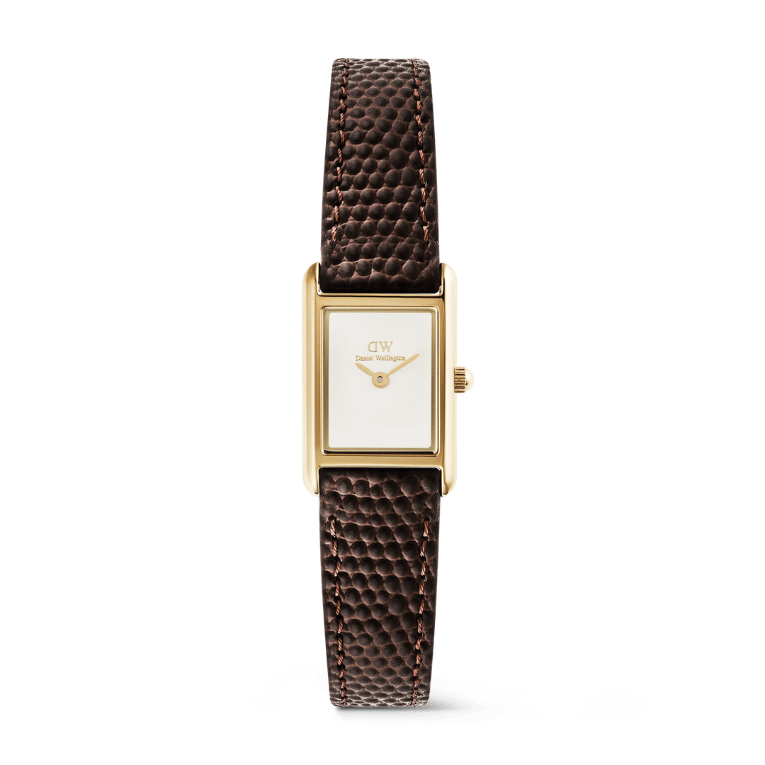 Daniel Wellington Bound Mini Dark Brown Lizard Gold