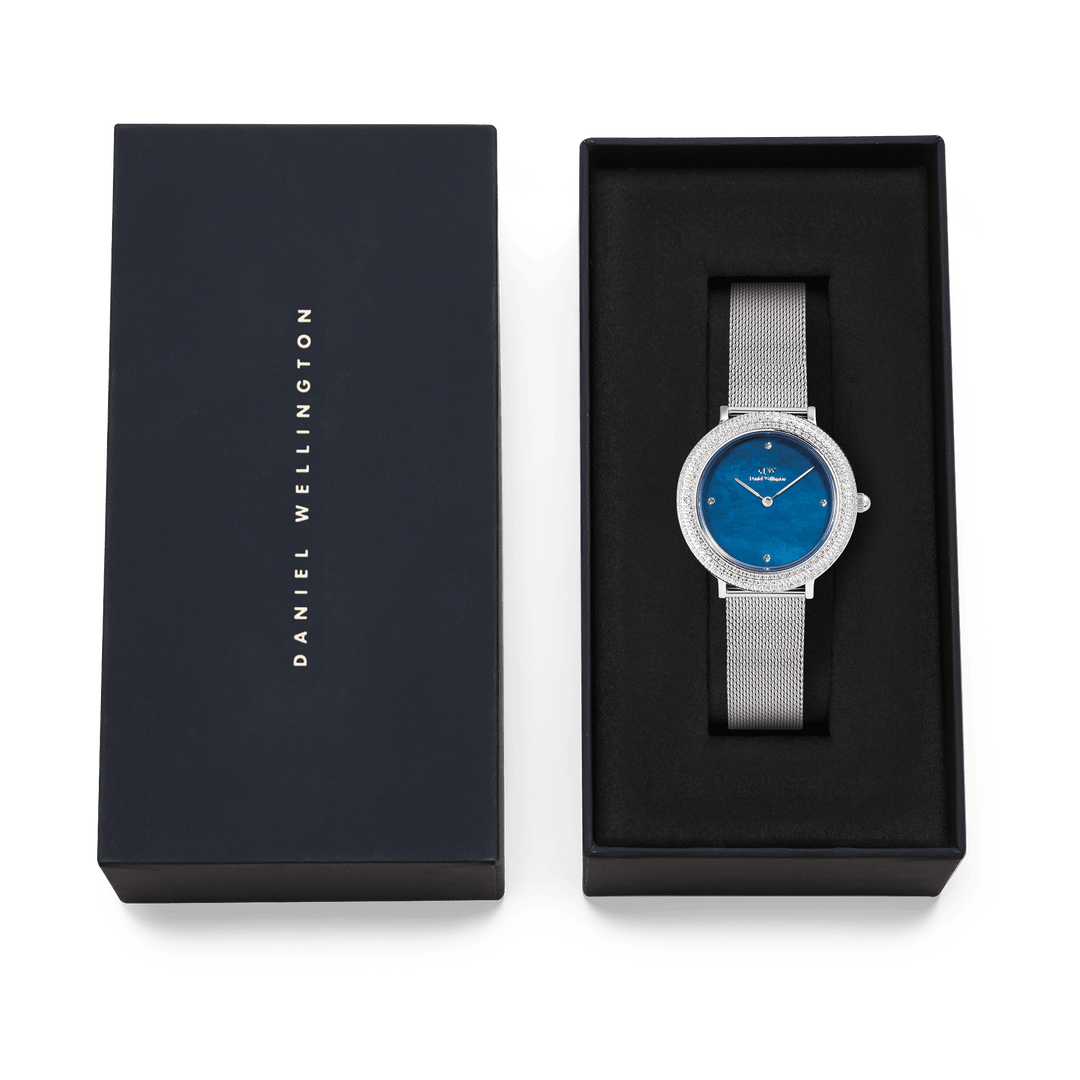Daniel Wellington Crystalline Bezel Sterling Blue Watch