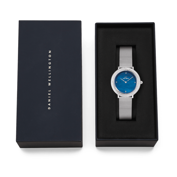 Daniel Wellington Crystalline Bezel Sterling Blue Watch