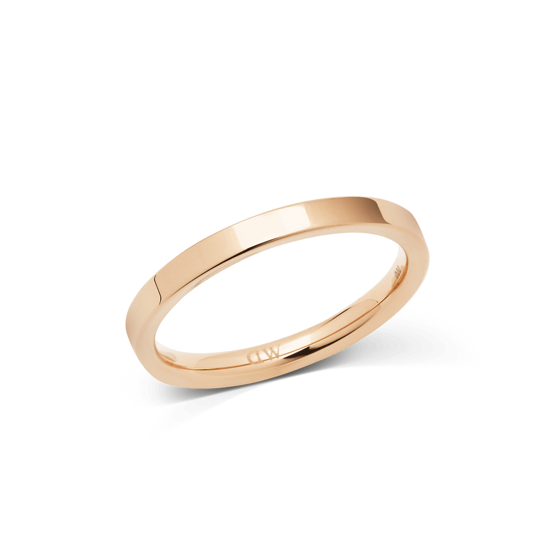 Daniel Wellington Line Ring Polished Rose Gold 2.5mm - B &amp; S Lyncris Jewellers