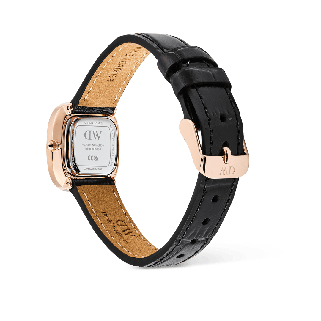 Daniel Wellington Margot Reading Onyx Ceramic Rose Gold