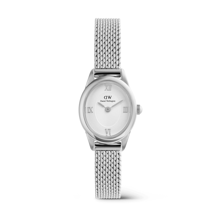 Daniel Wellington Ophelia Mini Mesh White Silver - B &amp; S Lyncris Jewellers