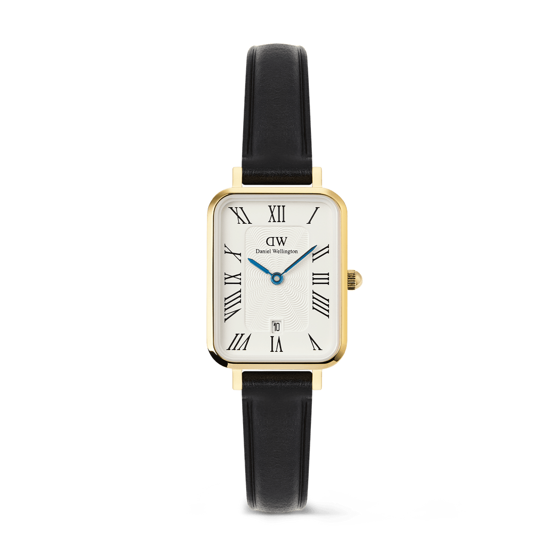 Daniel Wellington Quadro Roman Numerals Date Sheffield Gold