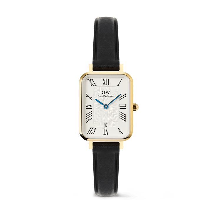 Daniel Wellington Quadro Roman Numerals Date Sheffield Gold
