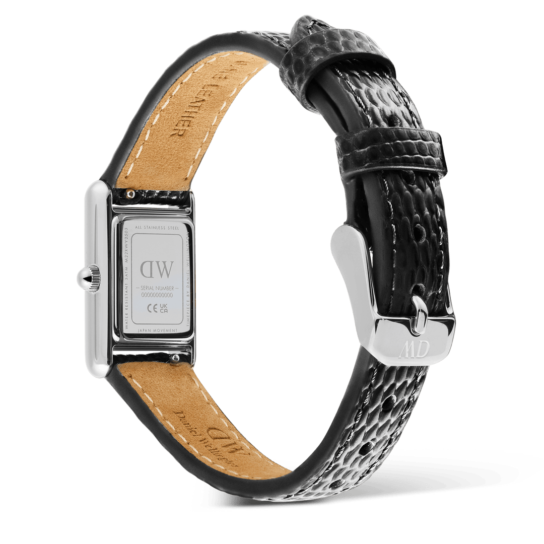 Daniel Wellington Bound Mini Black Lizard Silver