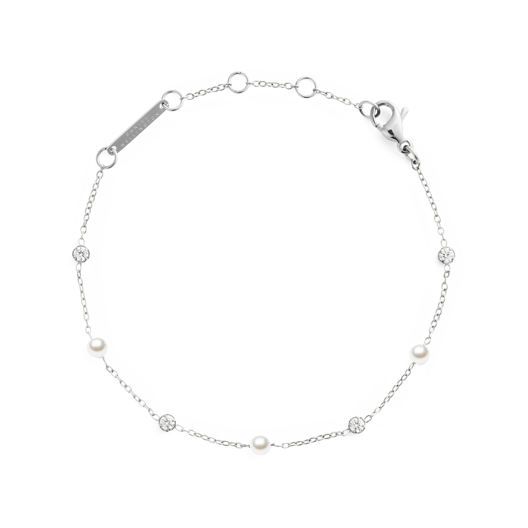 Daniel Wellington Pearl Bracelet Silver - B &amp; S Lyncris Jewellers