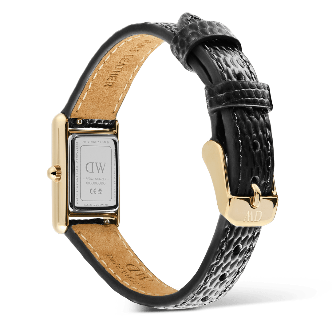Daniel Wellington Bound Mini Black Lizard Gold