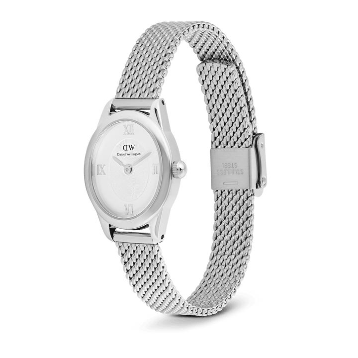 Daniel Wellington Ophelia Mini Mesh White Silver - B &amp; S Lyncris Jewellers