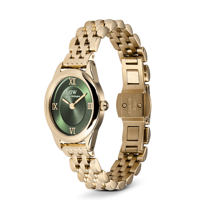 Daniel Wellington Ophelia Mini Emerald Gold Watch