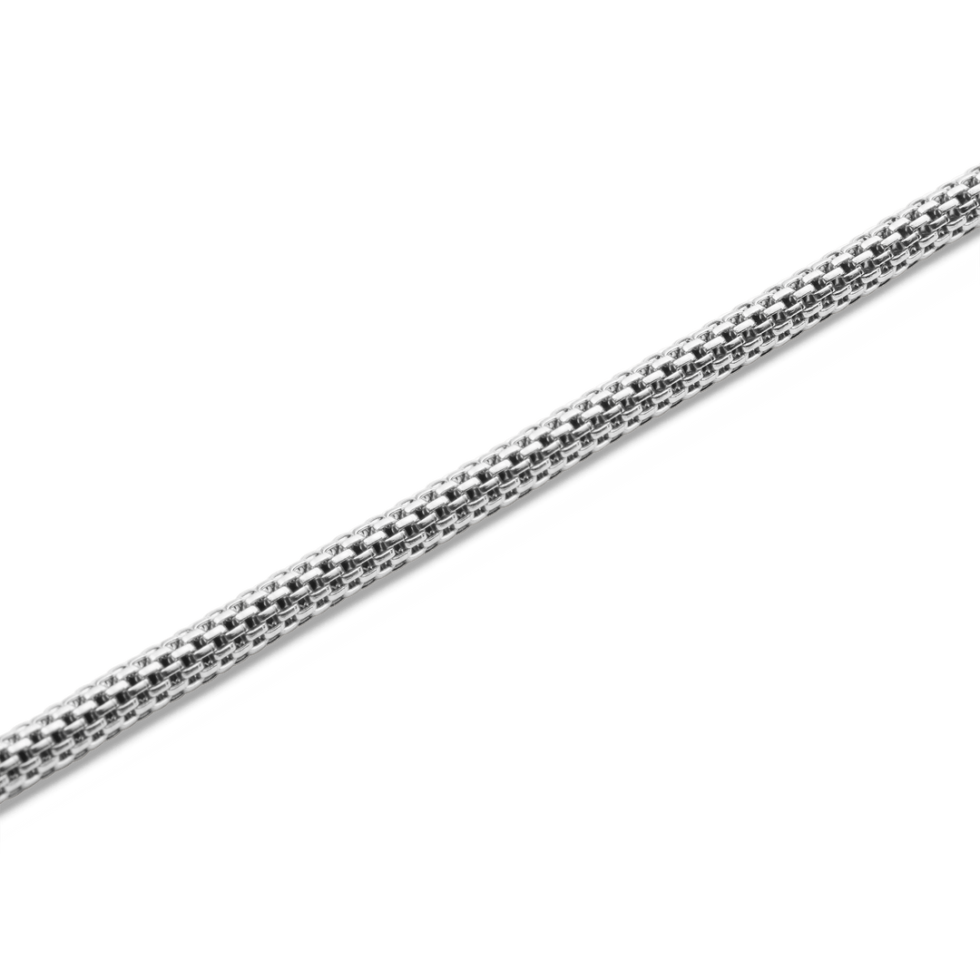 Daniel Wellington Tide Mesh Necklace Silver 2.8