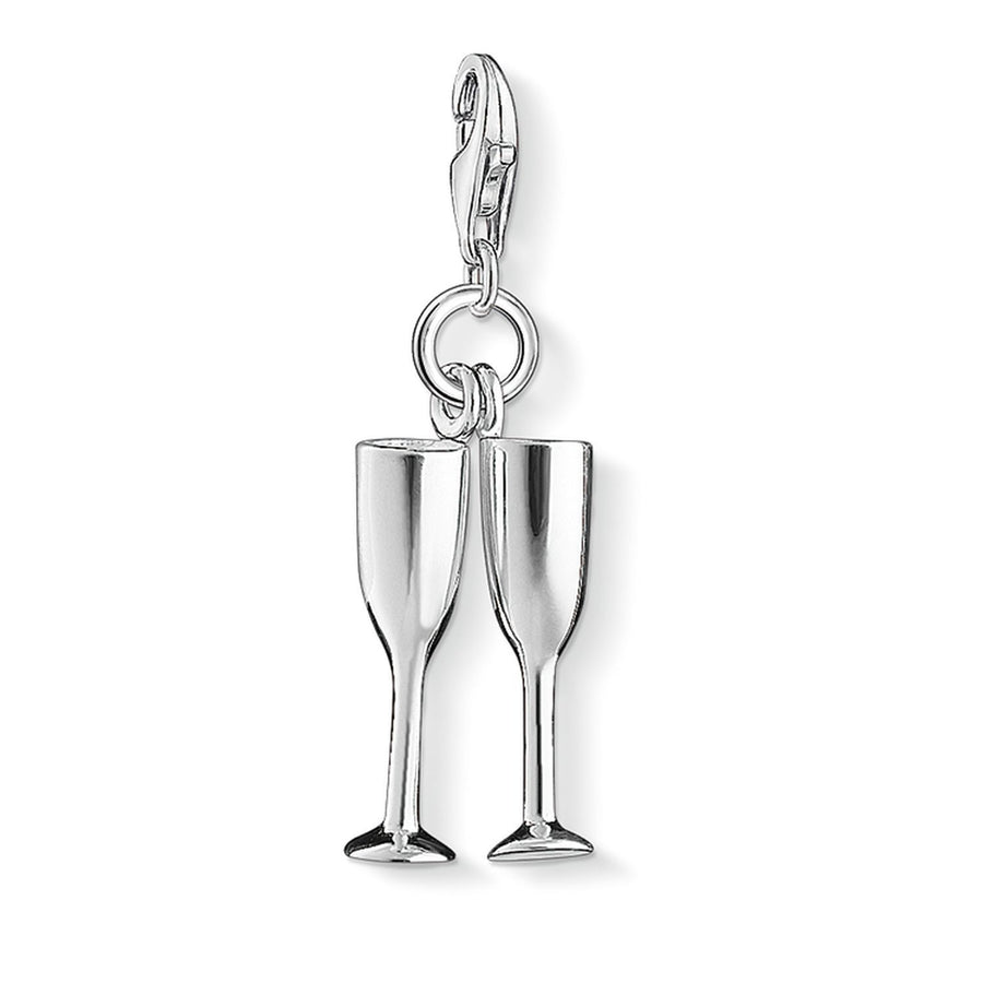 Thomas Sabo Charm Pendant "Champagne Glasses"