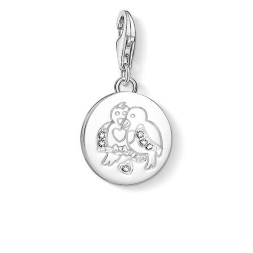 Thomas Sabo Charm Club Turtle Doves Disc Charm CC1388 - Lyncris Jewellers