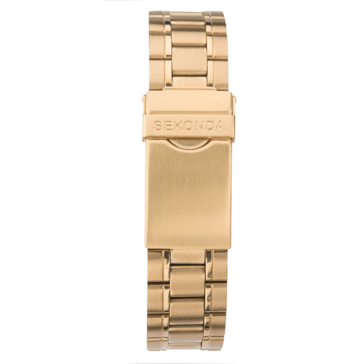 Sekonda Menâ€™s Classic Gold Plated Bracelet Watch