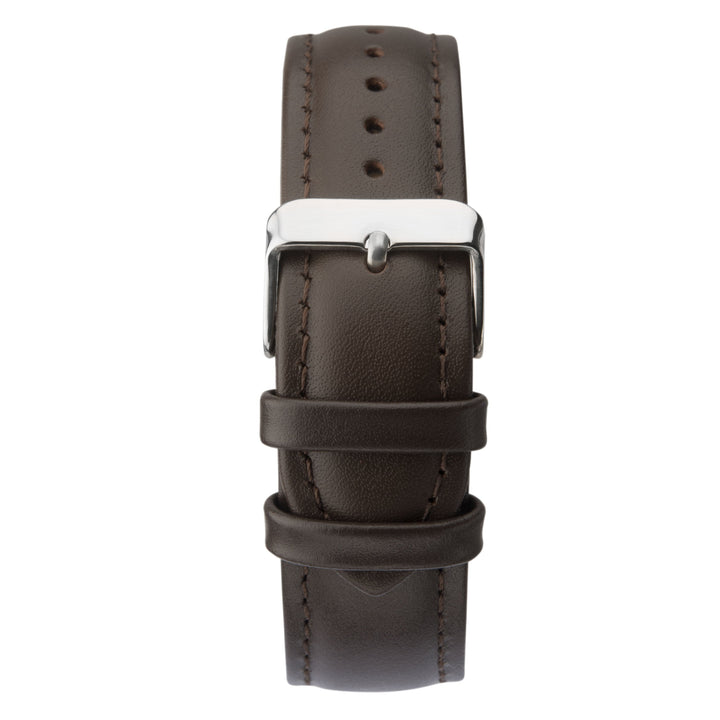 Sekonda Menâ€™s Classic Brown Leather Strap Watch