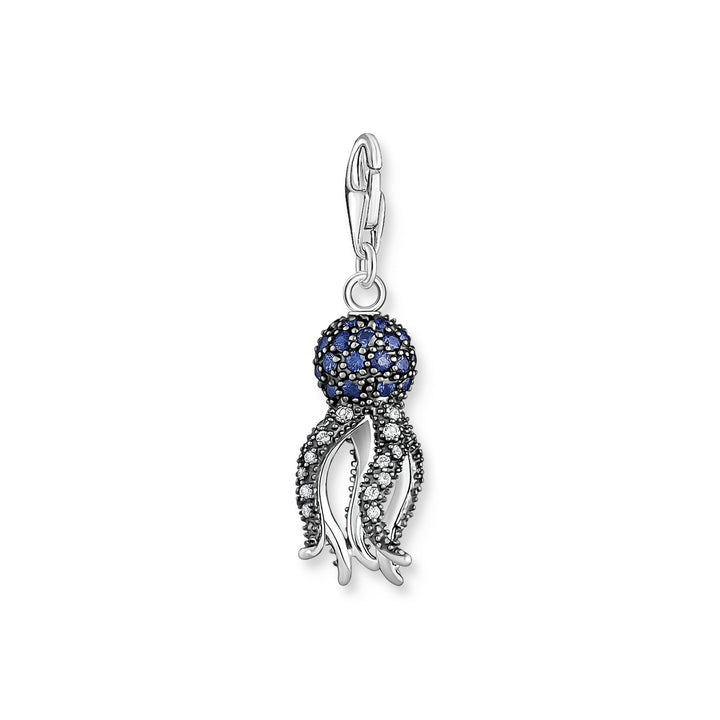 Thomas Sabo Charm pendant octopus with blue stones
