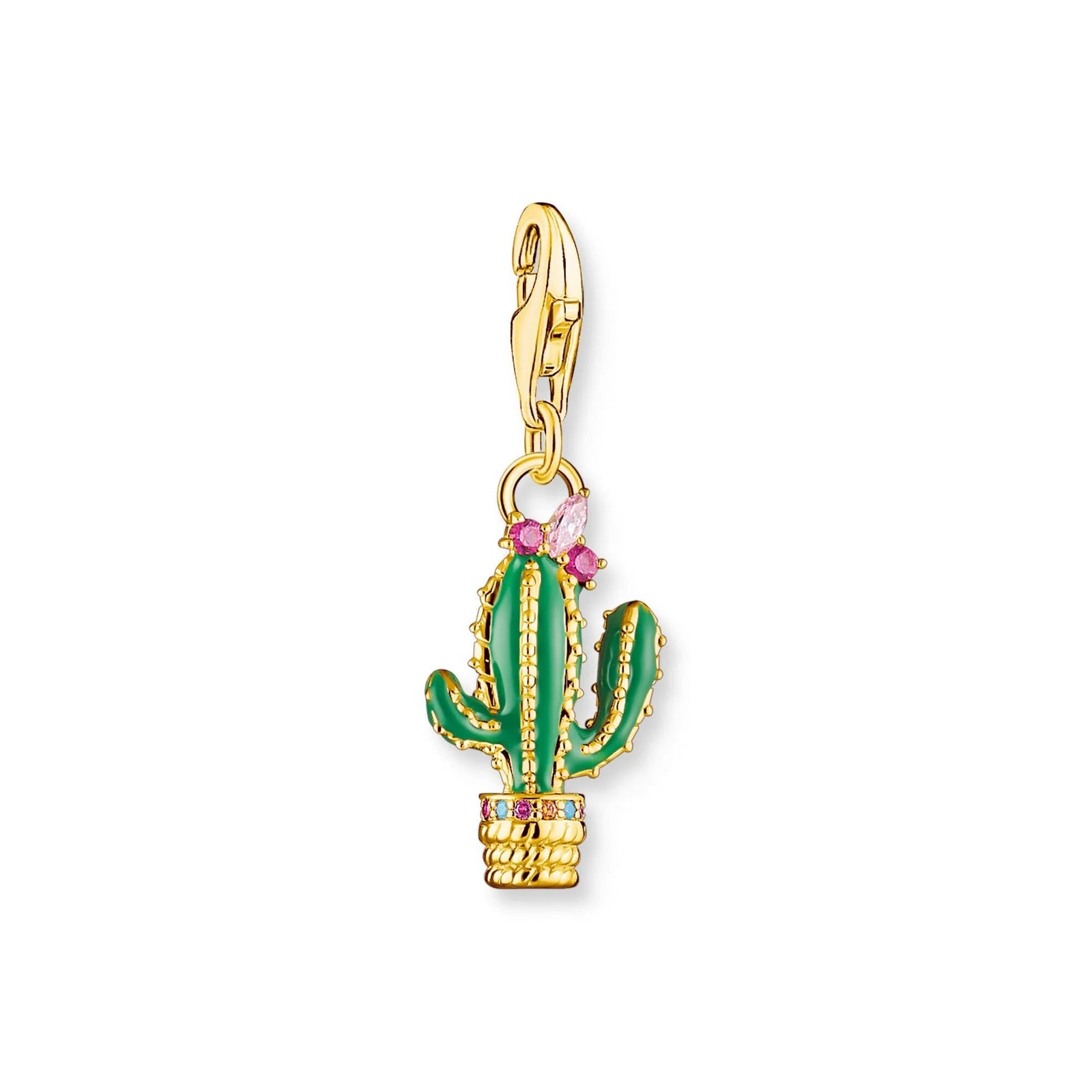 THOMAS SABO Charm Pendant Cactus Gold - B & S Lyncris Jewellers