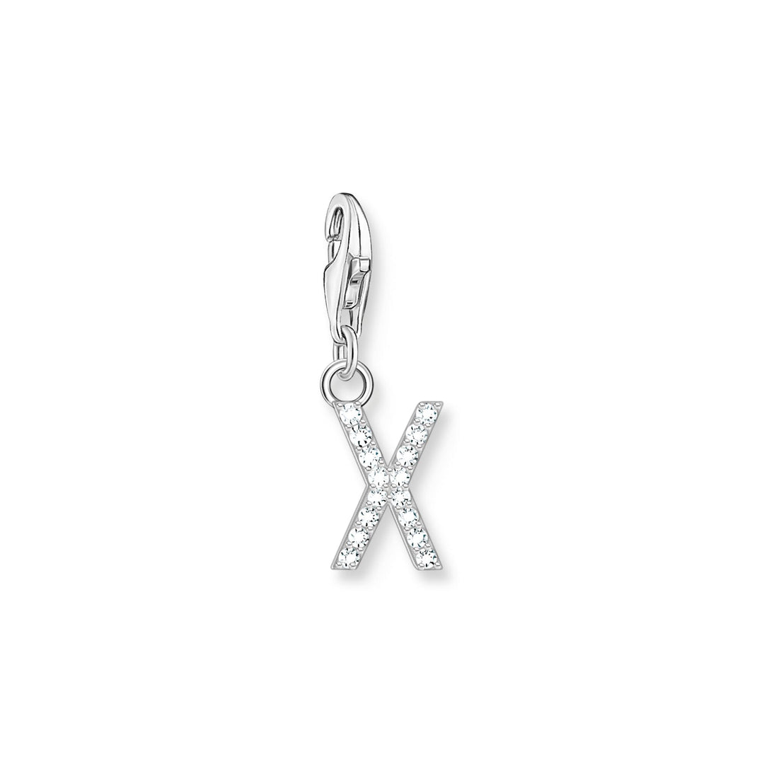 THOMAS SABO Charm Pendant Letter X Silver - B &amp; S Lyncris Jewellers