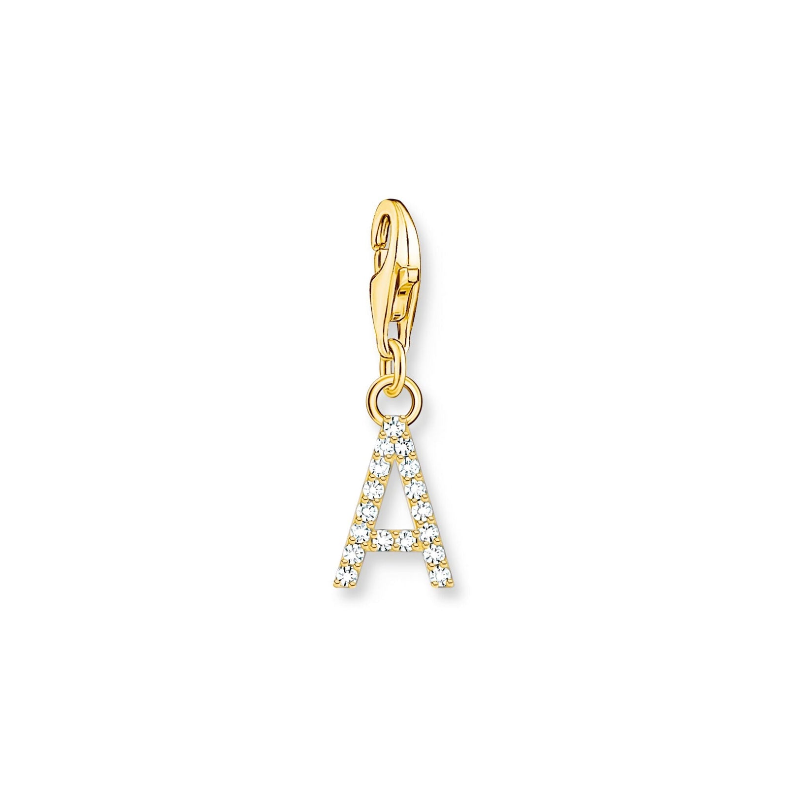THOMAS SABO Charm Pendant Letter A Gold Plated - B & S Lyncris Jewellers