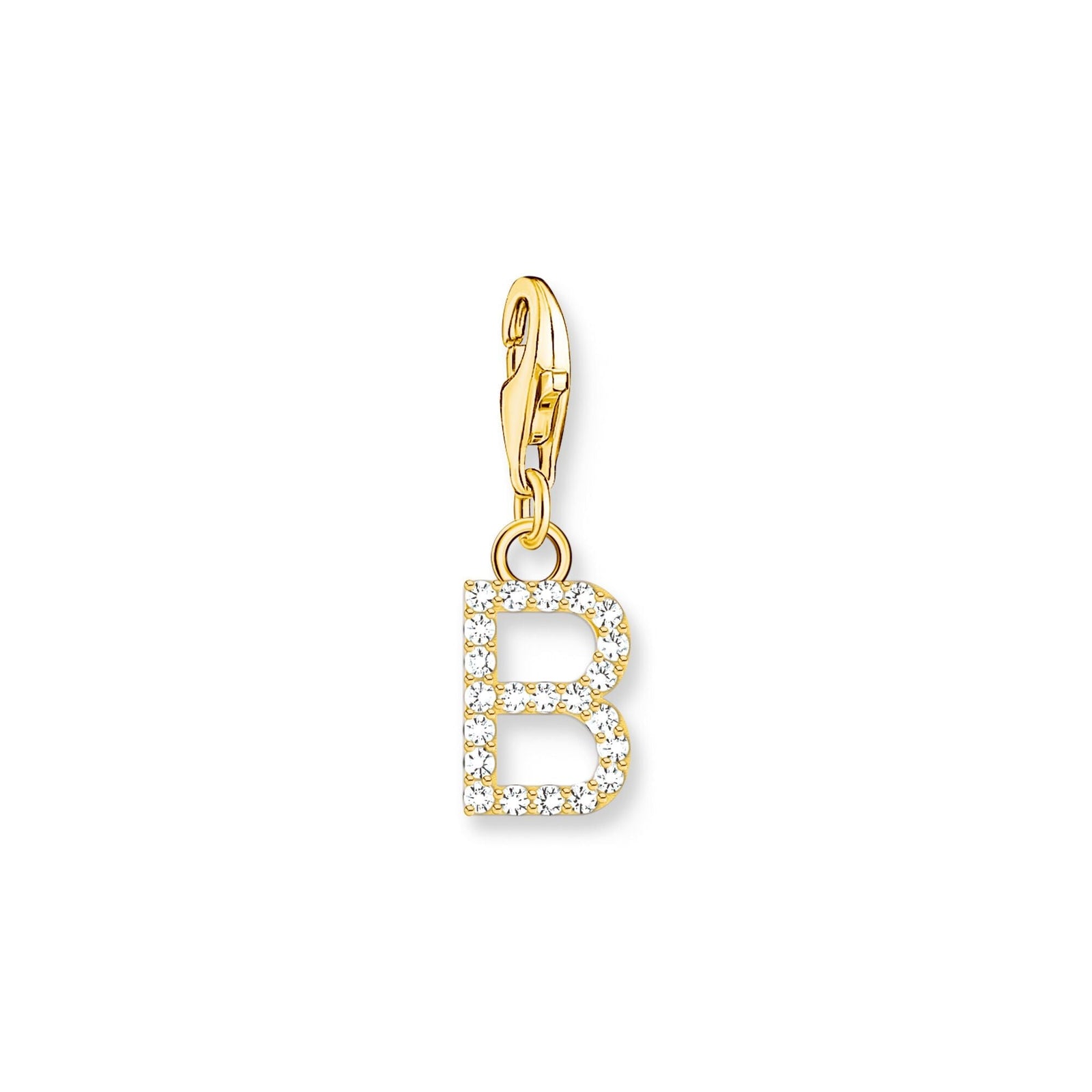 THOMAS SABO Charm Pendant Letter B Gold Plated - B & S Lyncris Jewellers