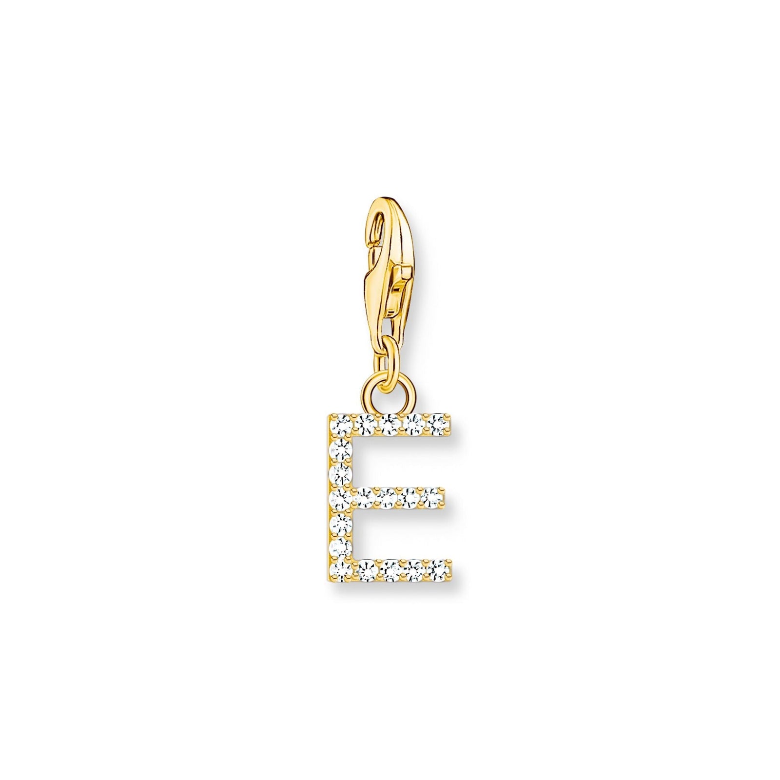 THOMAS SABO Charm Pendant Letter E Gold Plated - B & S Lyncris Jewellers