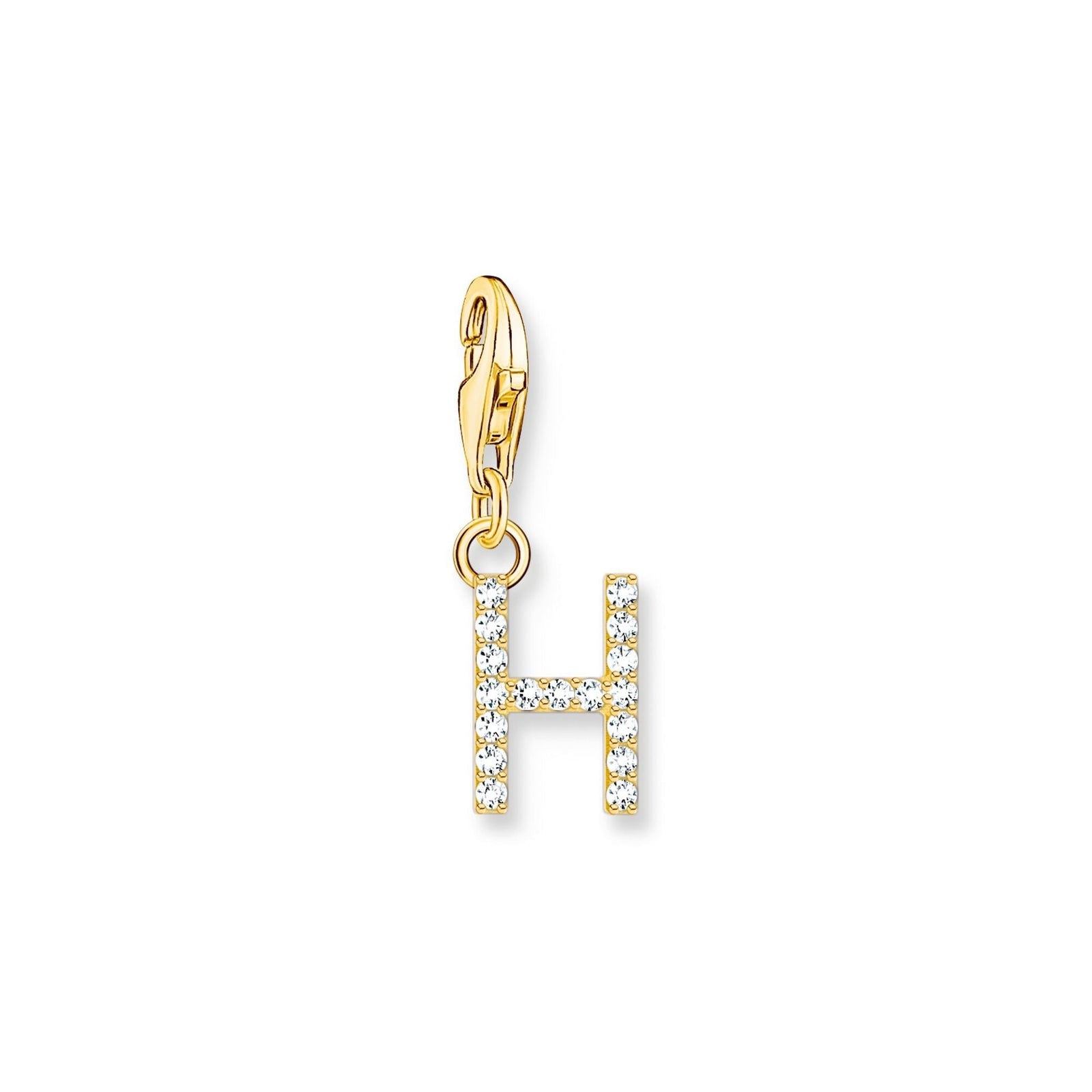 THOMAS SABO Charm Pendant Letter H Gold Plated - B & S Lyncris Jewellers