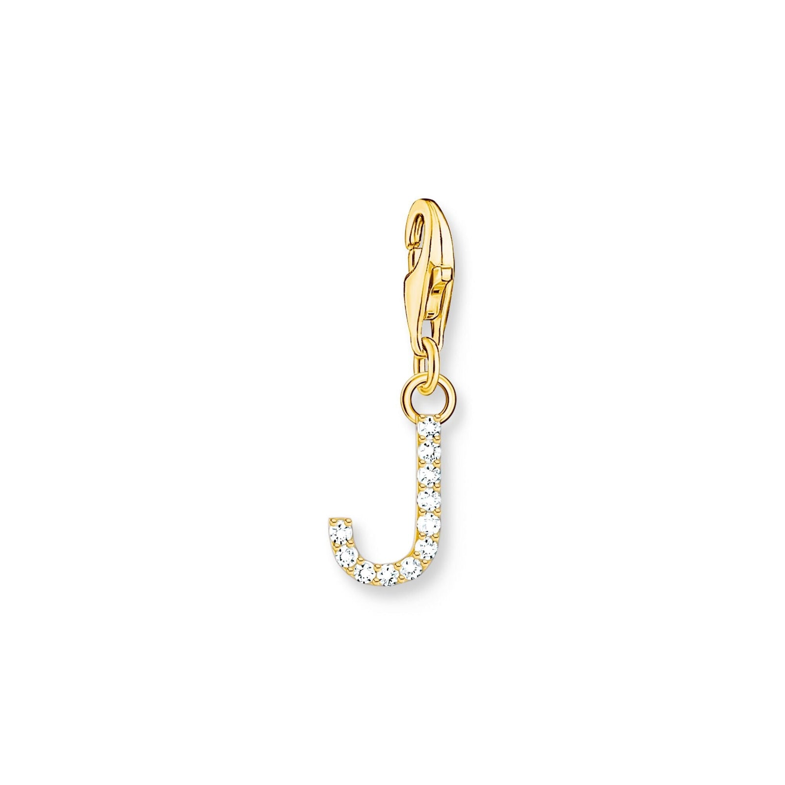 THOMAS SABO Charm Pendant Letter J Gold Plated - B & S Lyncris Jewellers