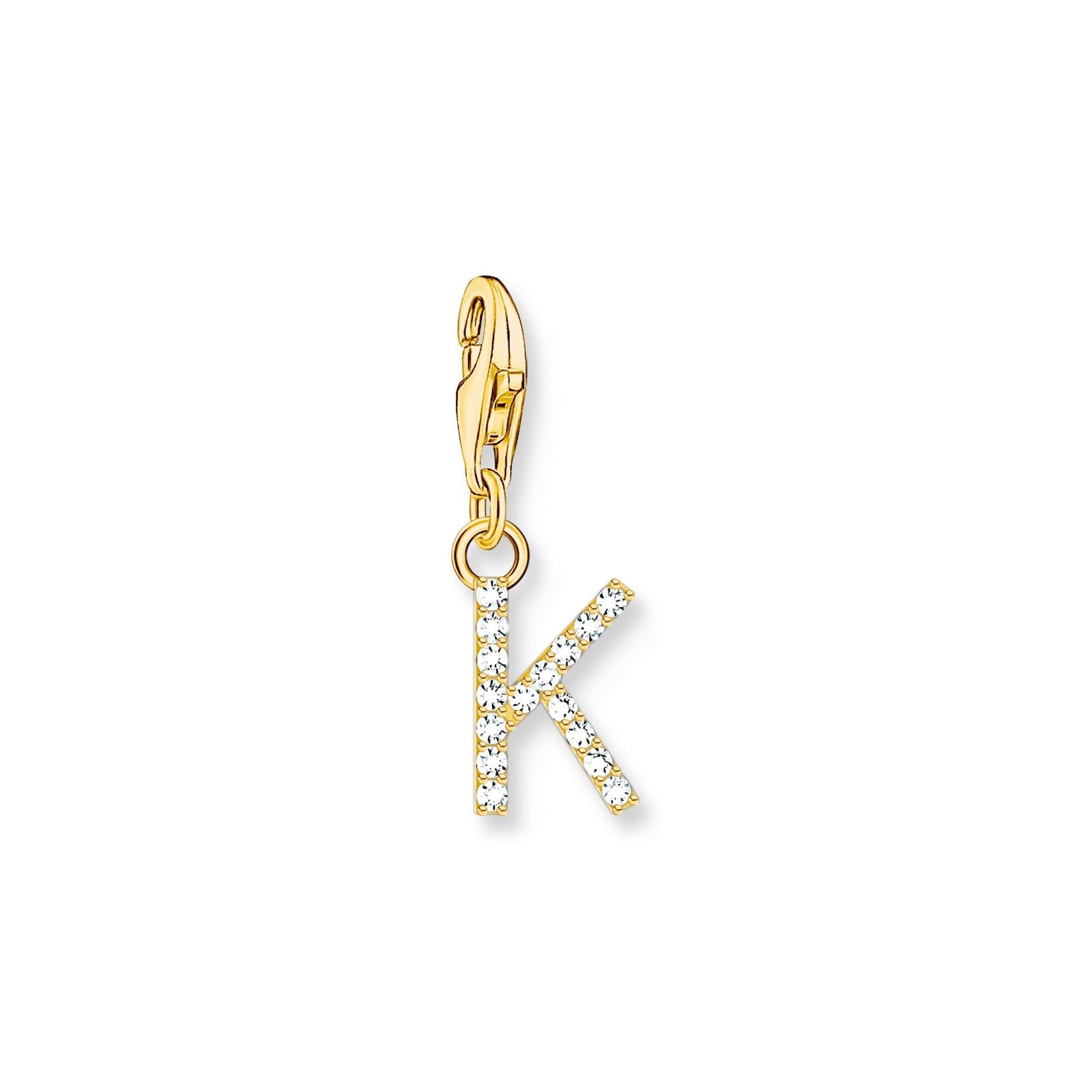 THOMAS SABO Charm Pendant Letter K Gold Plated - B & S Lyncris Jewellers