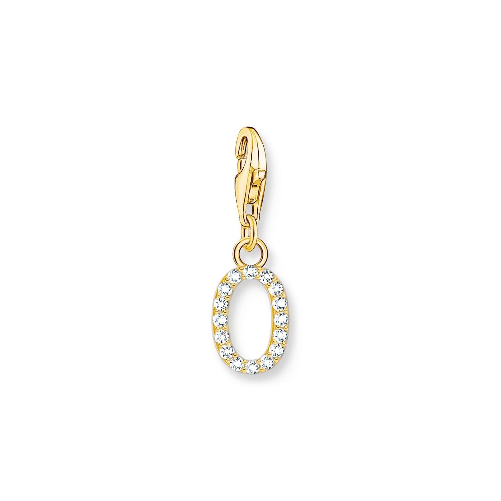 THOMAS SABO Charm Pendant Letter O Gold Plated - B & S Lyncris Jewellers