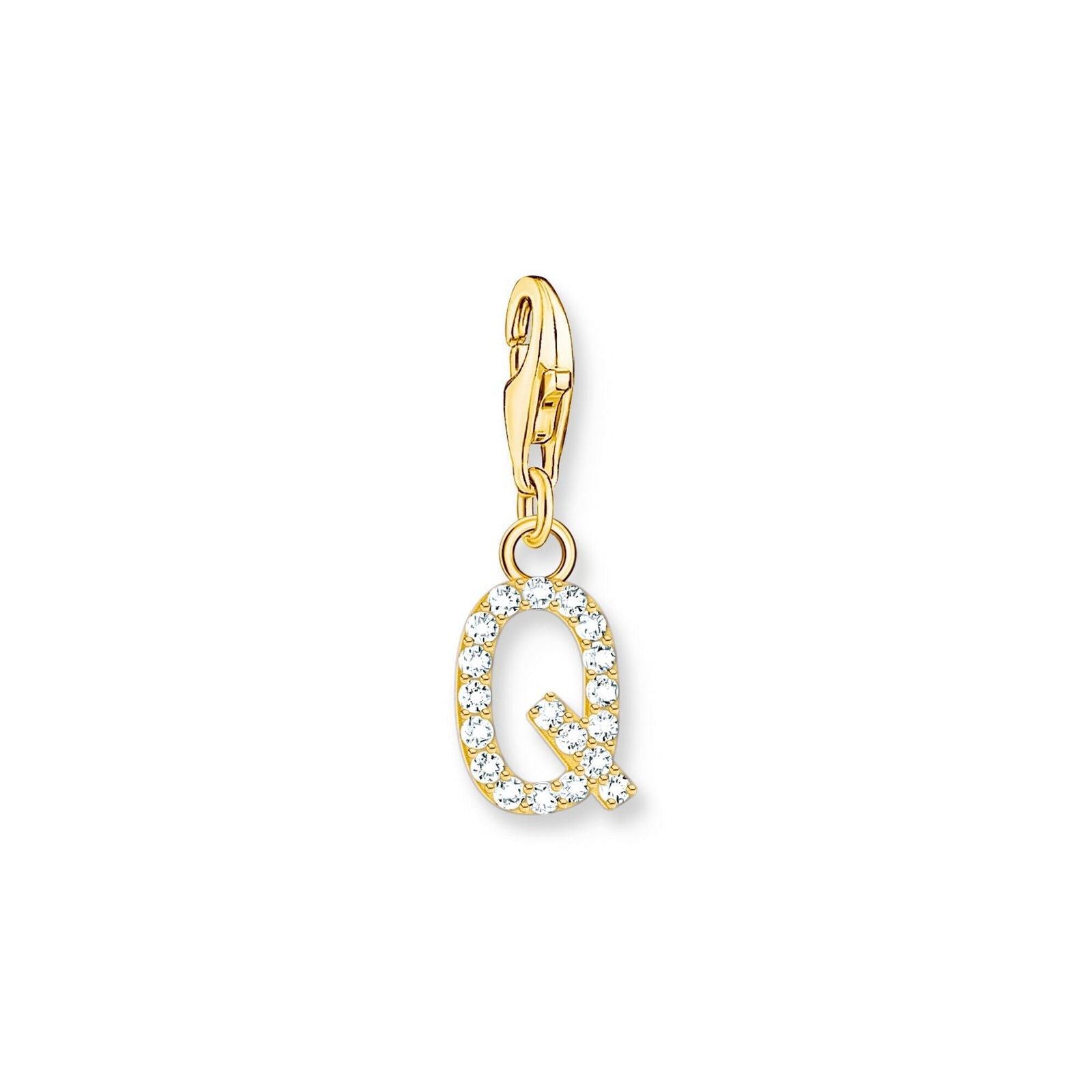 THOMAS SABO Charm Pendant Letter Q Gold Plated - B & S Lyncris Jewellers