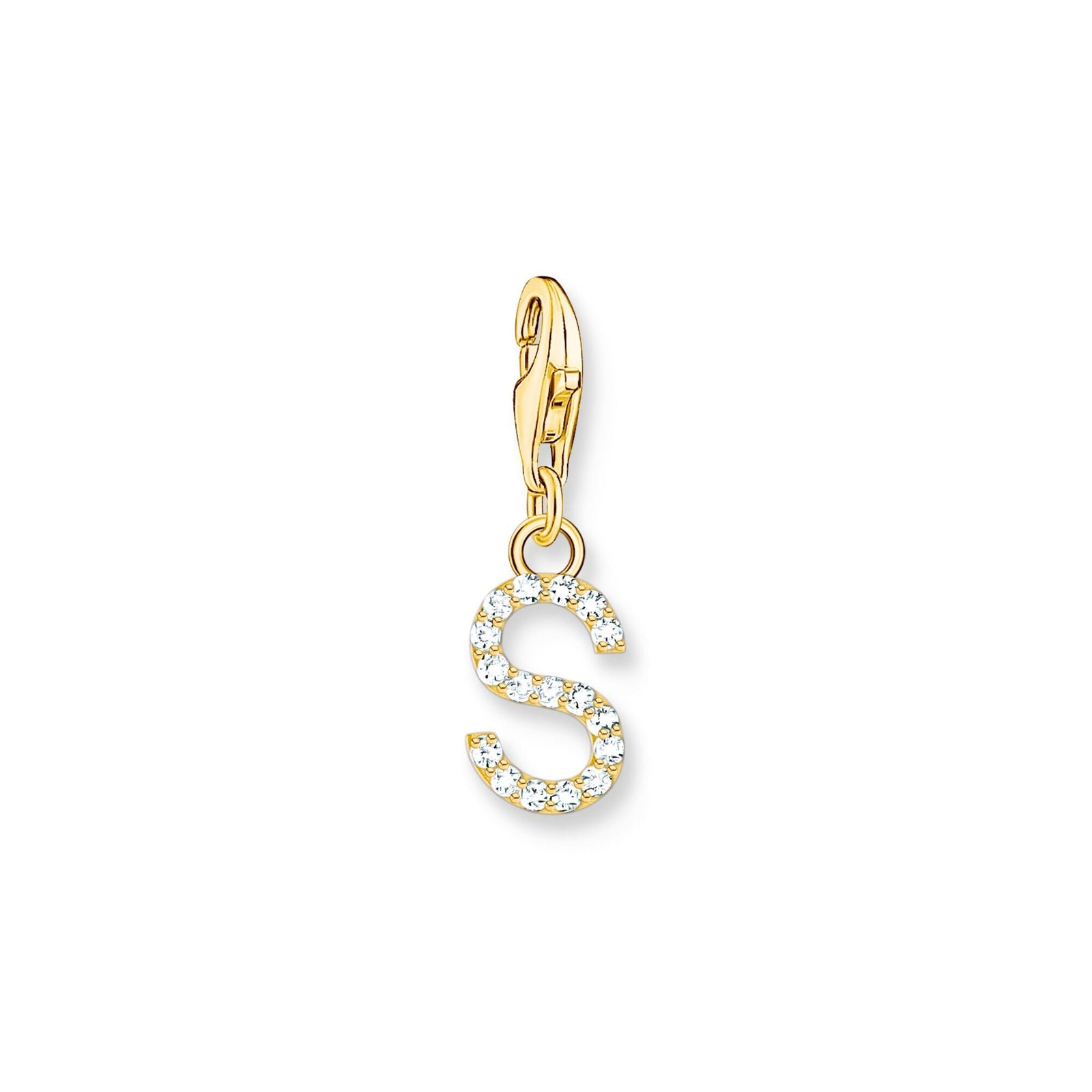 THOMAS SABO Charm Pendant Letter S Gold Plated - B & S Lyncris Jewellers