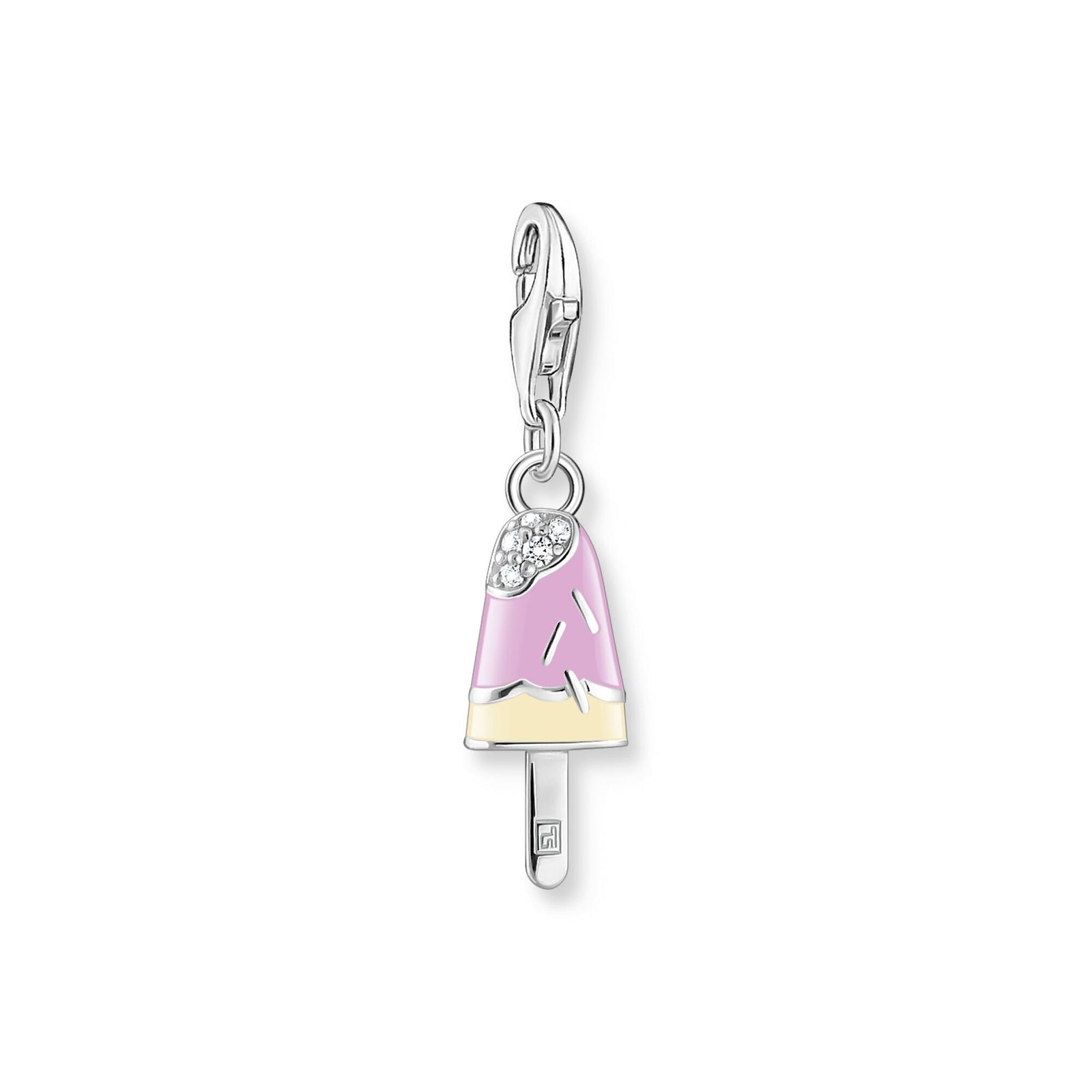 THOMAS SABO Charm Pendant Popsicle with White Stones Silver - B & S Lyncris Jewellers