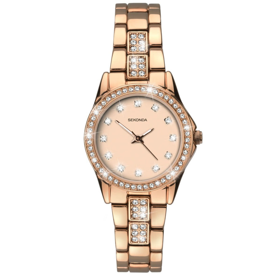 Sekonda Womenâ€™s Rose Gold Bracelet Watch