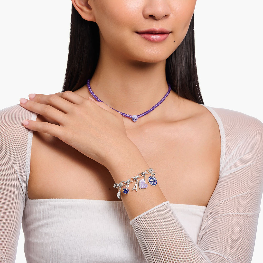 THOMAS SABO Galaxy Charm Pendant with Colourful Stones