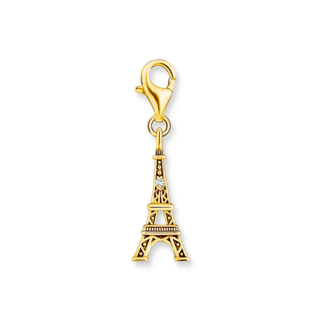 THOMAS SABO Charm Pendant Eiffel Tower Gold