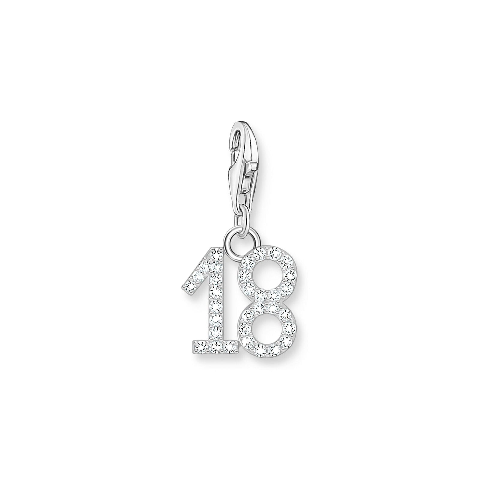 THOMAS SABO Charm Pendant Number "18" Silver - B & S Lyncris Jewellers