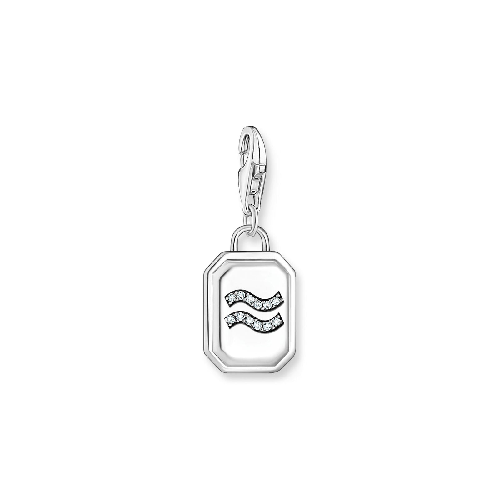 THOMAS SABO Charm Pendant Aquarius Zodiac Sign Silver - B & S Lyncris Jewellers