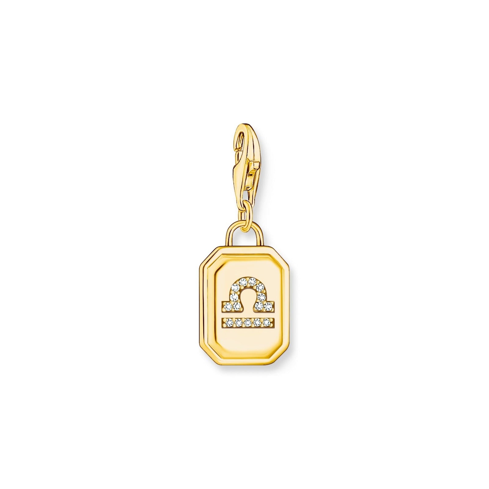 THOMAS SABO Charm Pendant Libra Zodiac Sign Gold - B & S Lyncris Jewellers
