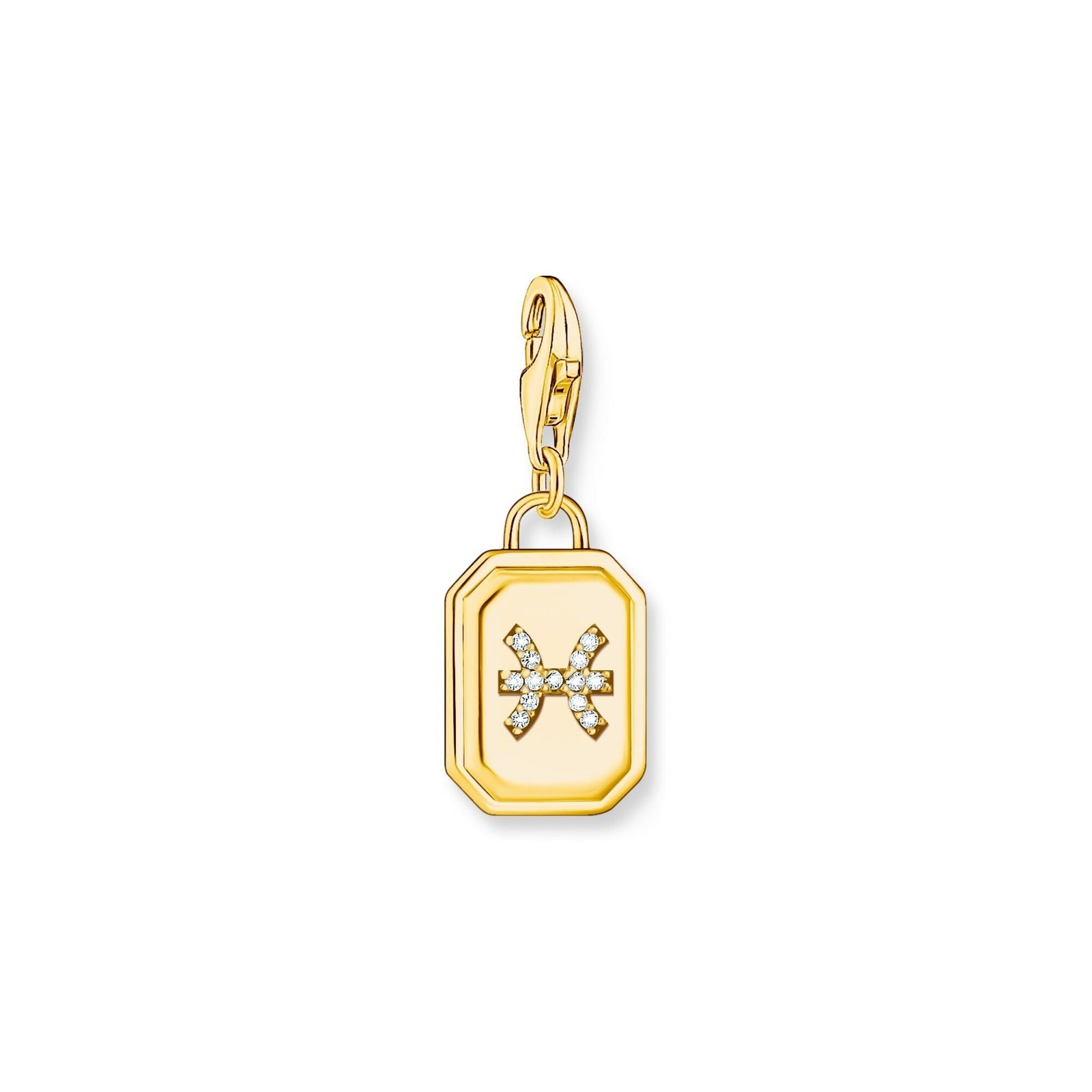THOMAS SABO Charm Pendant Pisces Zodiac Sign Gold - B & S Lyncris Jewellers