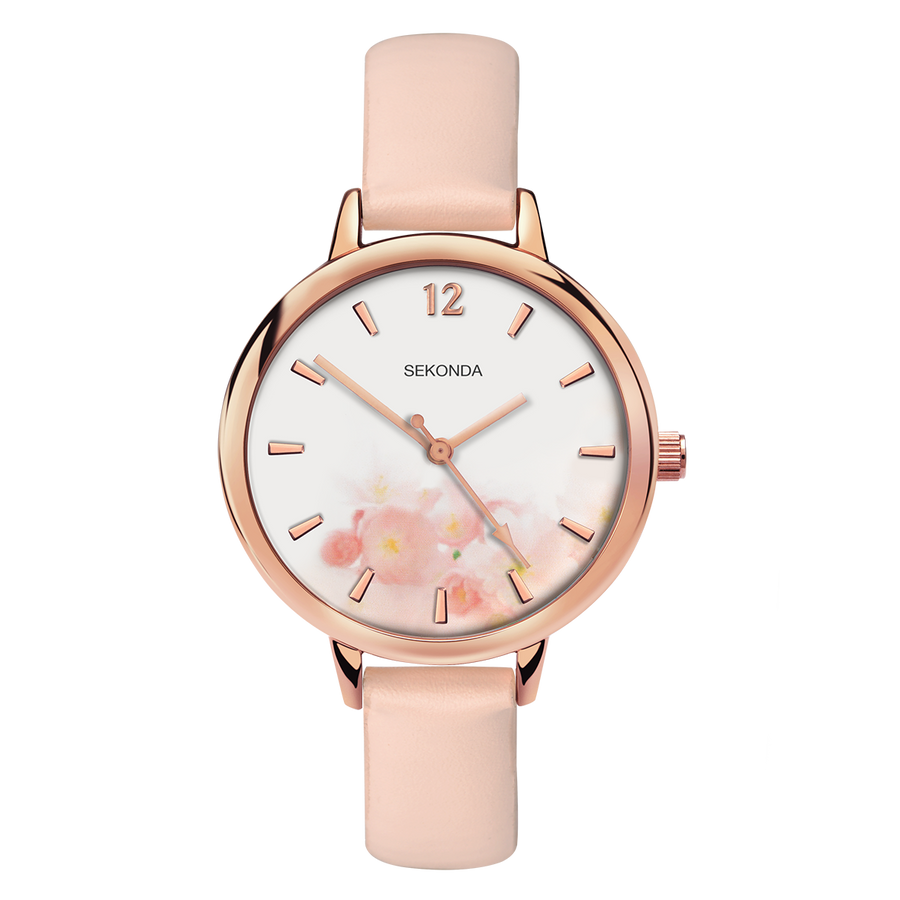Sekonda Editions Womenâ€™s Light Pink Strap Watch