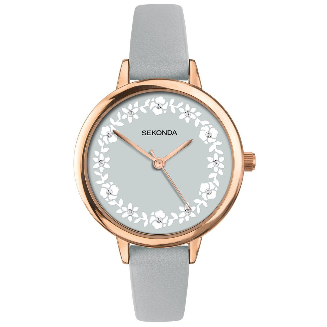 Sekonda Editions Womenâ€™s Grey Strap Watch