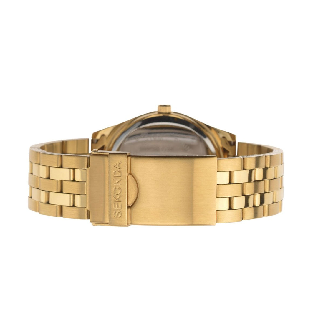 Sekonda Menâ€™s Classic Gold Plated Bracelet Watch