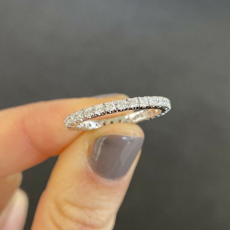'AMBROSIA' 18ct White Gold Claw Set Eternity Ring